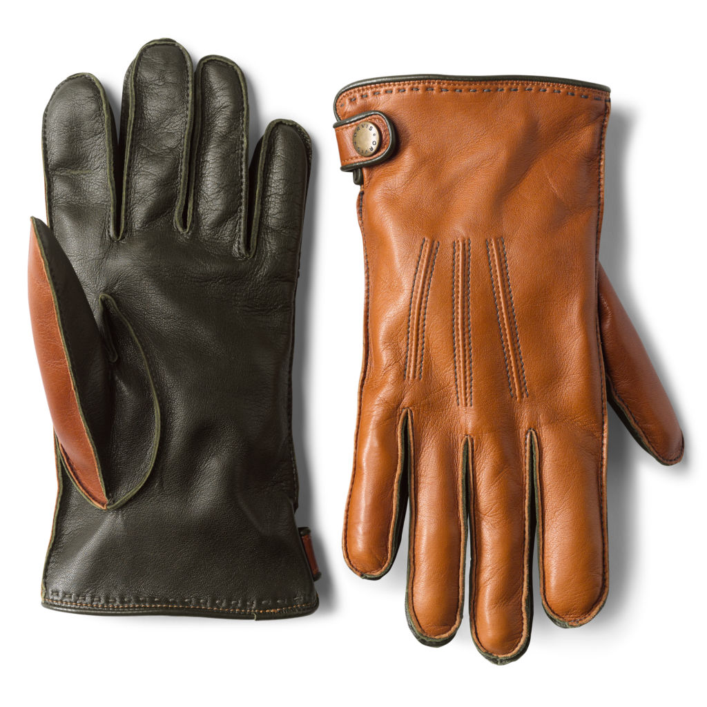 Battenkill™  Cashmere-Lined Gloves - TAN/GREEN image number 1