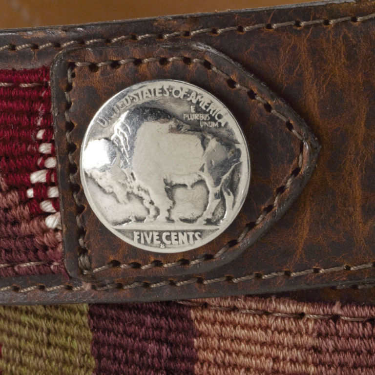 Guatemalan Buffalo Nickel Belt - BROWN image number 2