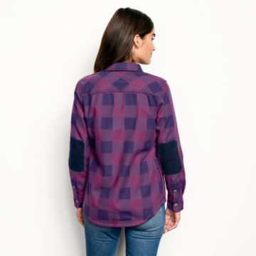 Tetons Flannel-and-Fleece Shirt Jacket - BLACKBERRYimage number 3
