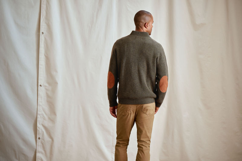 Quail Creek Button Mockneck Pullover - MUSHROOM HEATHER image number 5