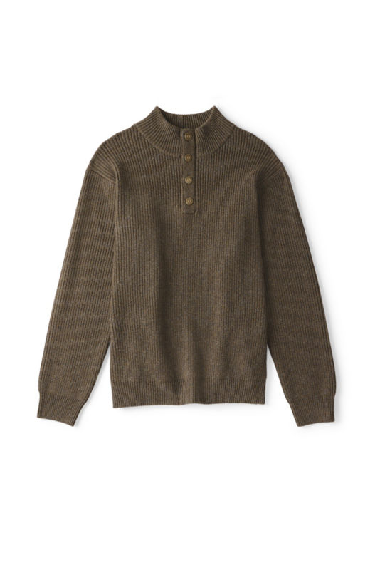 Quail Creek Button Mock Pullover - TARRAGON image number 5