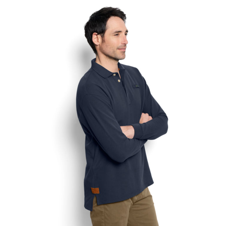 The Long-Sleeved Orvis Signature Polo - Regular -  image number 2