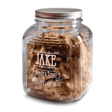Personalized Glass Treat Jar -  image number 0