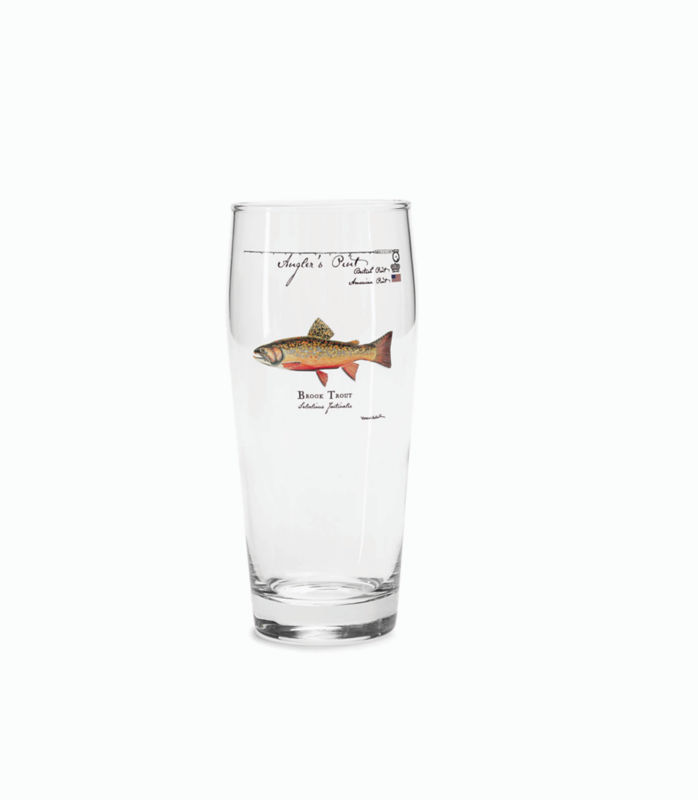 Angler&rsquo;s Pint Glass - BROOK TROUT image number 0
