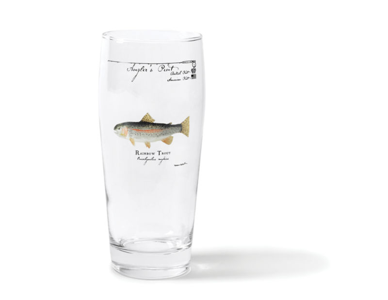 Angler&rsquo;s Pint Glass - RAINBOW TROUT image number 0