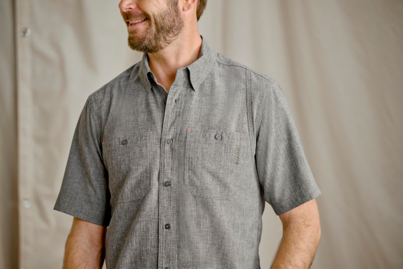 Men's Tech Chambray Short-Sleeve Work Shirt - MOSS image number 1