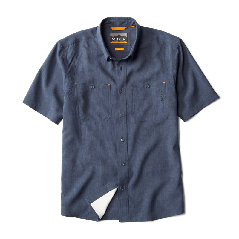 Men&rsquo;s Tech Chambray Short-Sleeve Work Shirt - TRUE NAVY