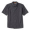 Tech Chambray Short-Sleeved Work Shirt - BLACK image number 1