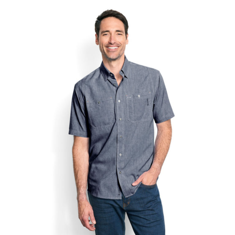 Tech Chambray Short-Sleeved Work Shirt -  image number 1