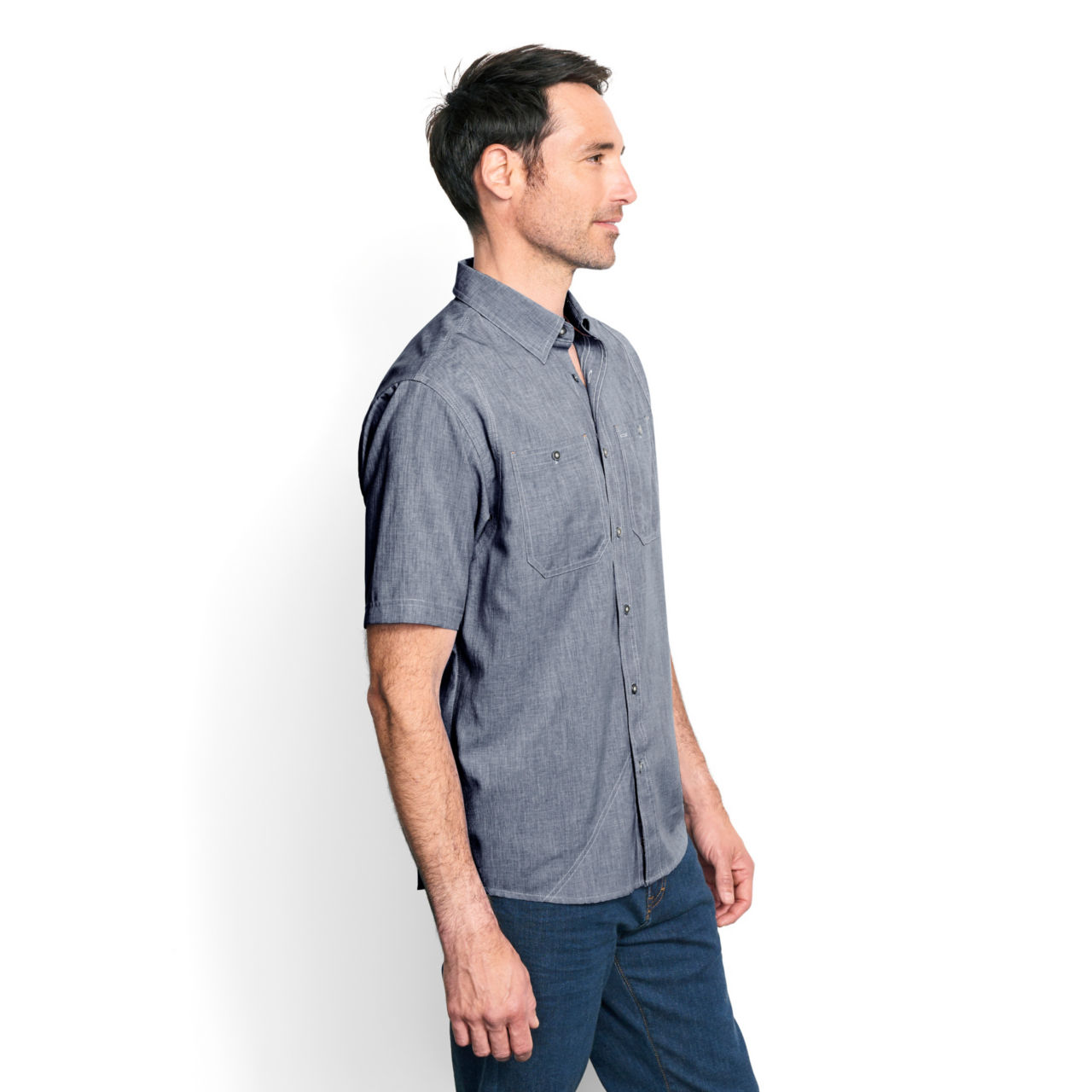 Tech Chambray Short-Sleeved Work Shirt -  image number 2