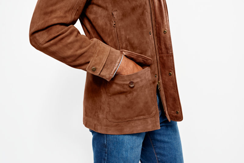 orvis mens shearling coat