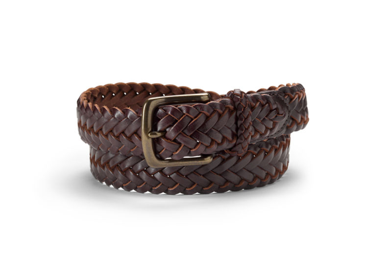 Classic Latigo Braid Belt - BROWN