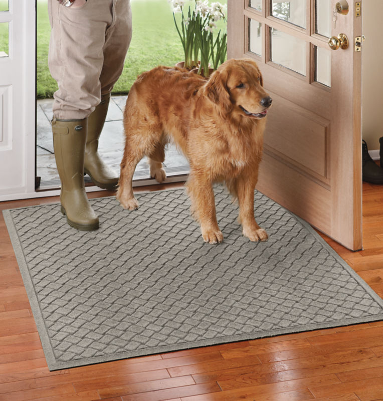 Grid Water Trapper Mat | Camel | Size 1'10 | Recycled Materials