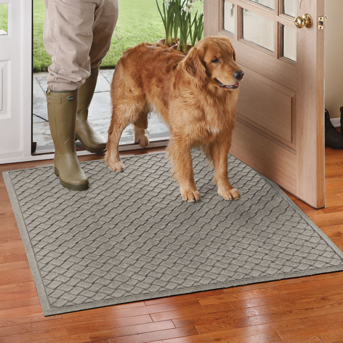 Basketweave Recycled Water Trapper® Mat - image number 0