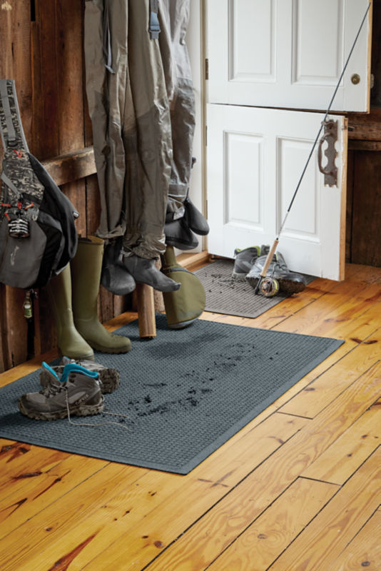 Recycled WaterHog&reg; Grid Mat - GRAY image number 1