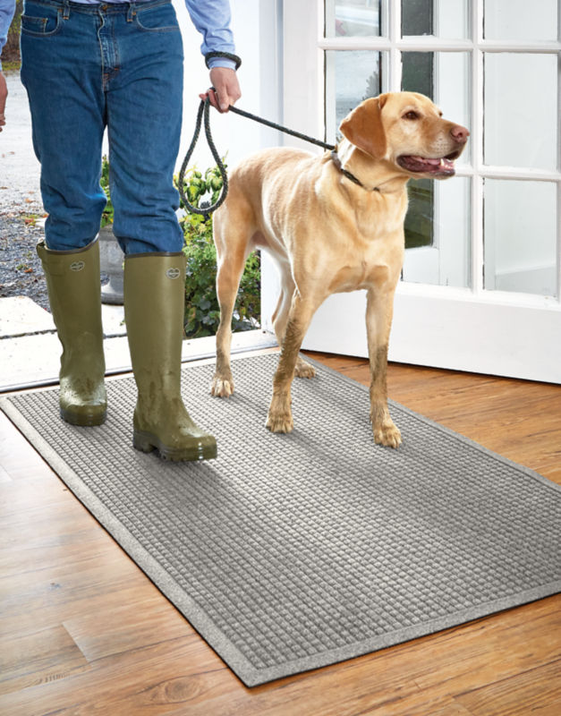 Recycled WaterHog&reg; Grid Mat - GRAY image number 0