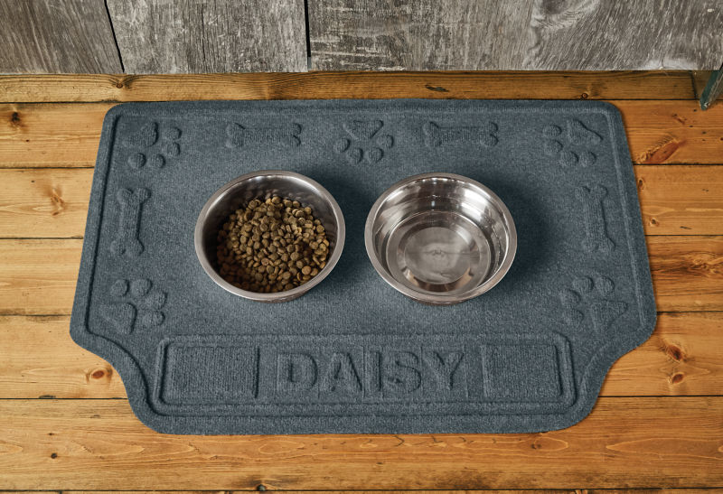 Dog Food Mat, Personalized