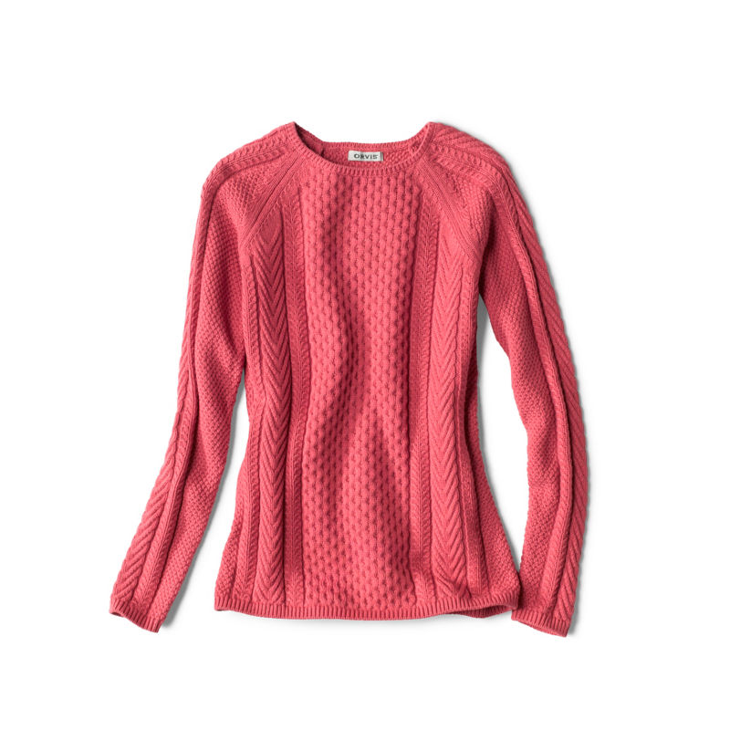 Cotton Cable-Stitch Raglan Sleeve Sweater | Orvis