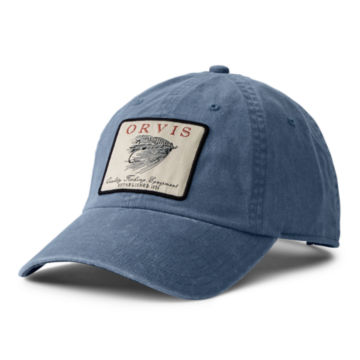 Vintage Salmon Fly Twill Cap - GRAY/BLUE image number 0