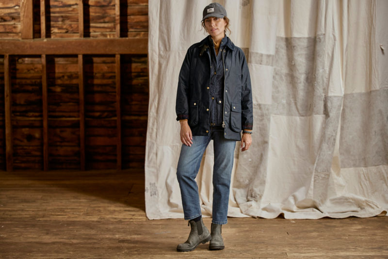 Barbour&reg; Acorn Waxed Jacket - NAVY image number 1