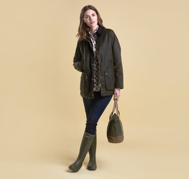 Barbour&reg; Acorn Waxed Jacket - OLIVE image number 2