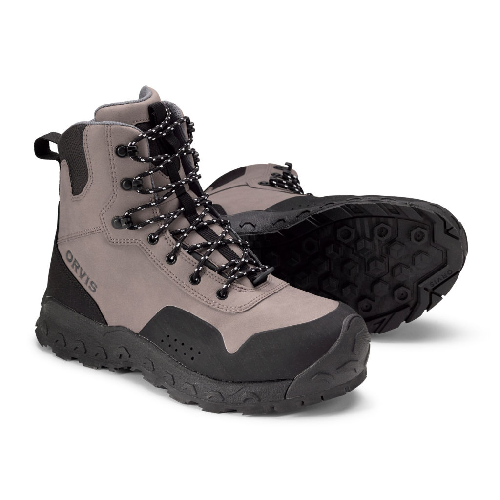 Men’s Clearwater Wading Boots - Rubber Sole - GRAVEL image number 0