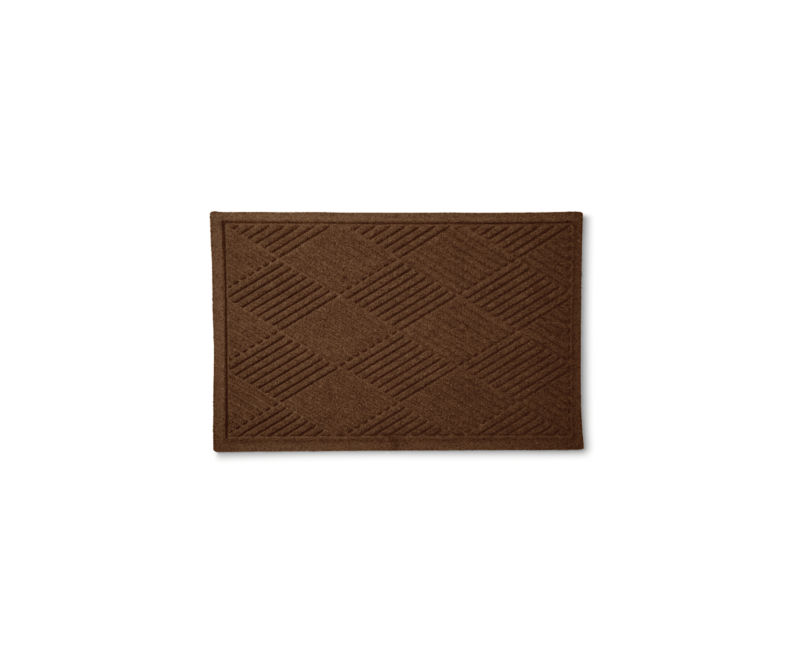 Recycled WaterHog&reg; Diamonds Mat - DARK BROWN image number 0