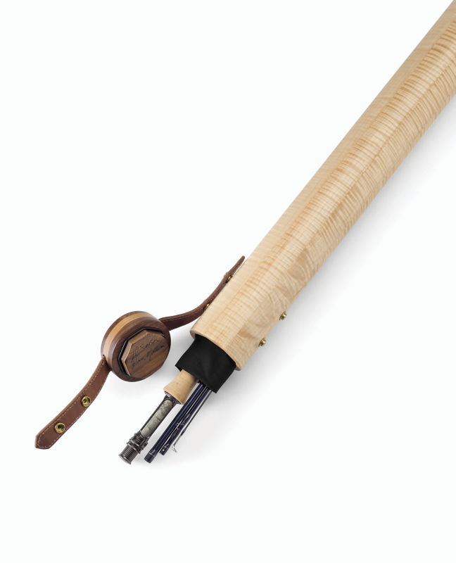 wooden fly rod tube