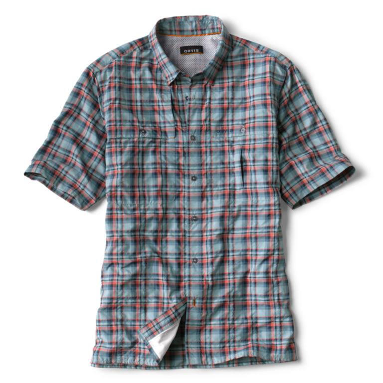 Open Air Plaid Short-Sleeved Casting Shirt -  image number 0