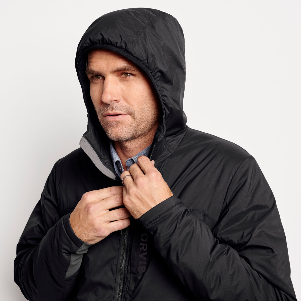 Men’s PRO Insulated Hoodie - BLACKOUT image number 4