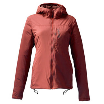 Women's PRO Insulated Hoodie - RHUBARBimage number 1