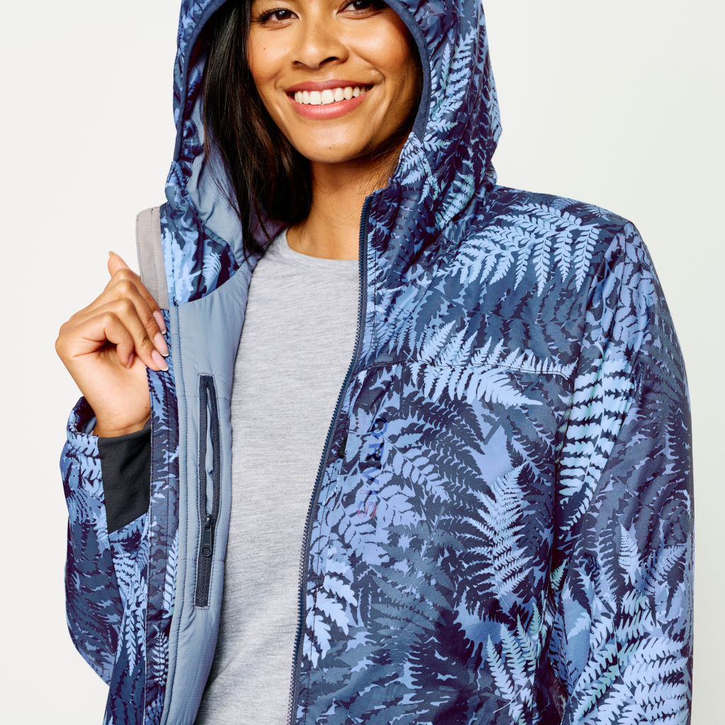 Women’s PRO Insulated Hoodie - FERN CAMO image number 6