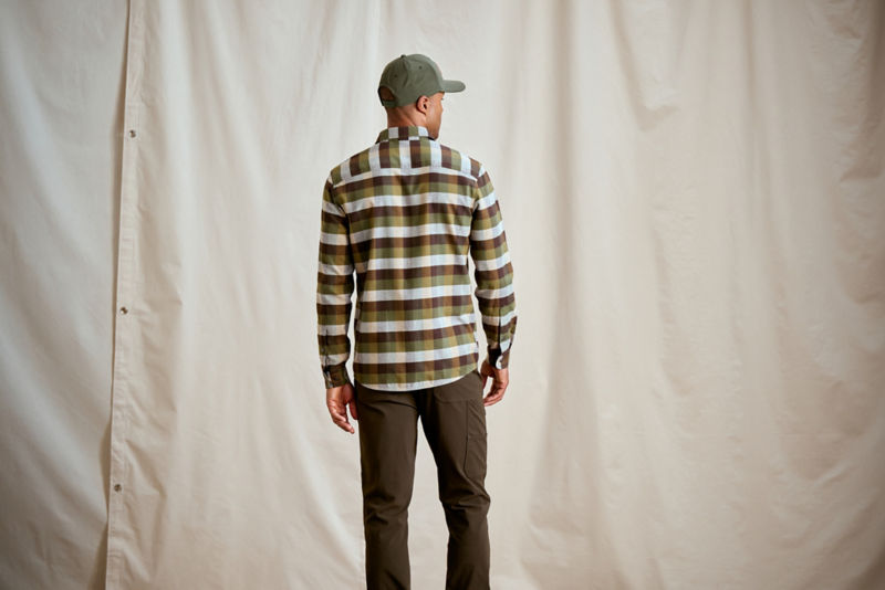 Flat Creek Tech Flannel Shirt - TARRAGON/MOSS image number 4
