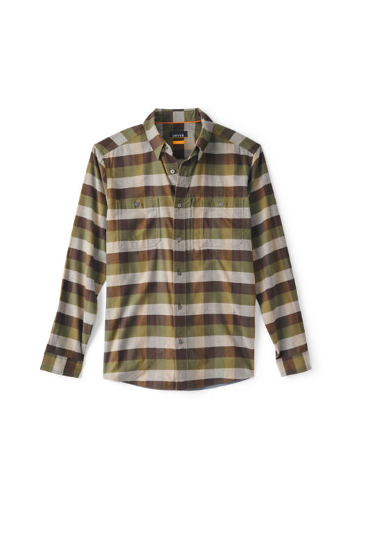 Flat Creek Tech Flannel Shirt - TARRAGON/MOSS image number 5