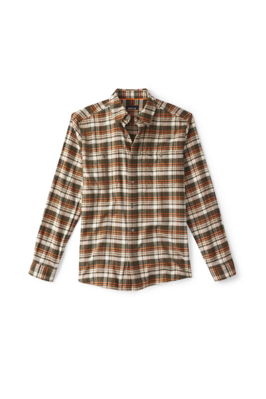 Flat Creek Tech Flannel Shirt - IVY/SHITAKE