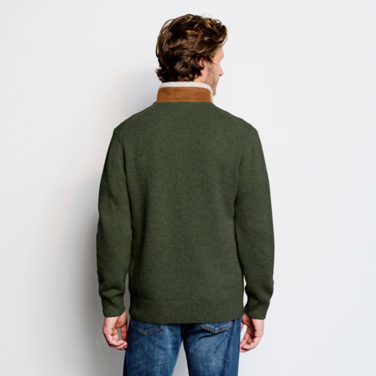 Stowe Quarter-Zip Sweater - OLIVE image number 3
