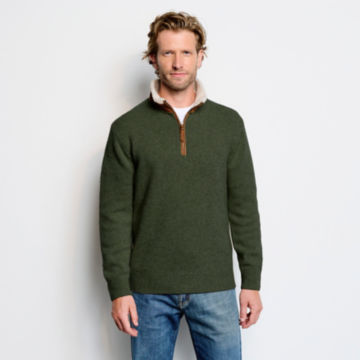 Stowe Quarter-Zip Sweater - OLIVEimage number 1