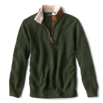 Stowe Quarter-Zip Sweater - OLIVE image number 0