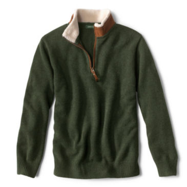 Stowe Quarter-Zip Sweater - OLIVE