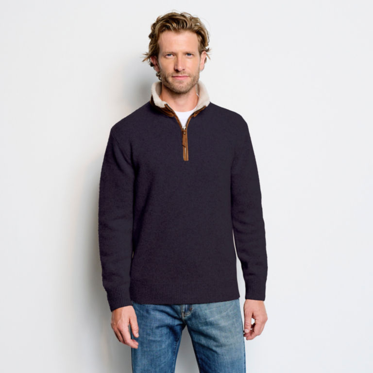 Stowe Quarter-Zip Sweater - NAVY image number 1