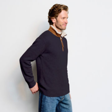 Stowe Quarter-Zip Sweater - NAVY image number 2