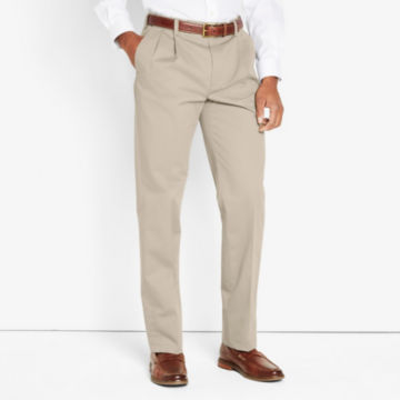 Wrinkle-Free Stretch Chinos Pleated - image number 1