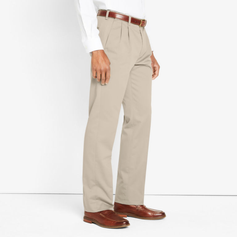 Wrinkle-Free Stretch Chinos Pleated -  image number 2