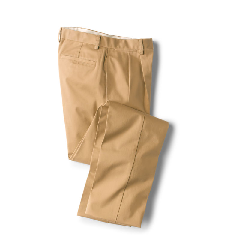 Wrinkle-Free Stretch Chinos Pleated - FIELD KHAKI