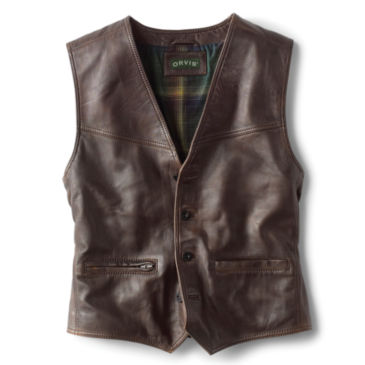Powderhorn Leather Vest - 
