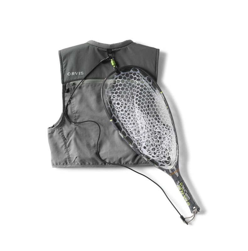 Fly Fishing Vest Mesh Vest Adjustable Size & Magnetic Release Holder With Cord 
