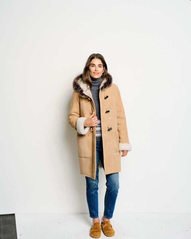 orvis shearling coat