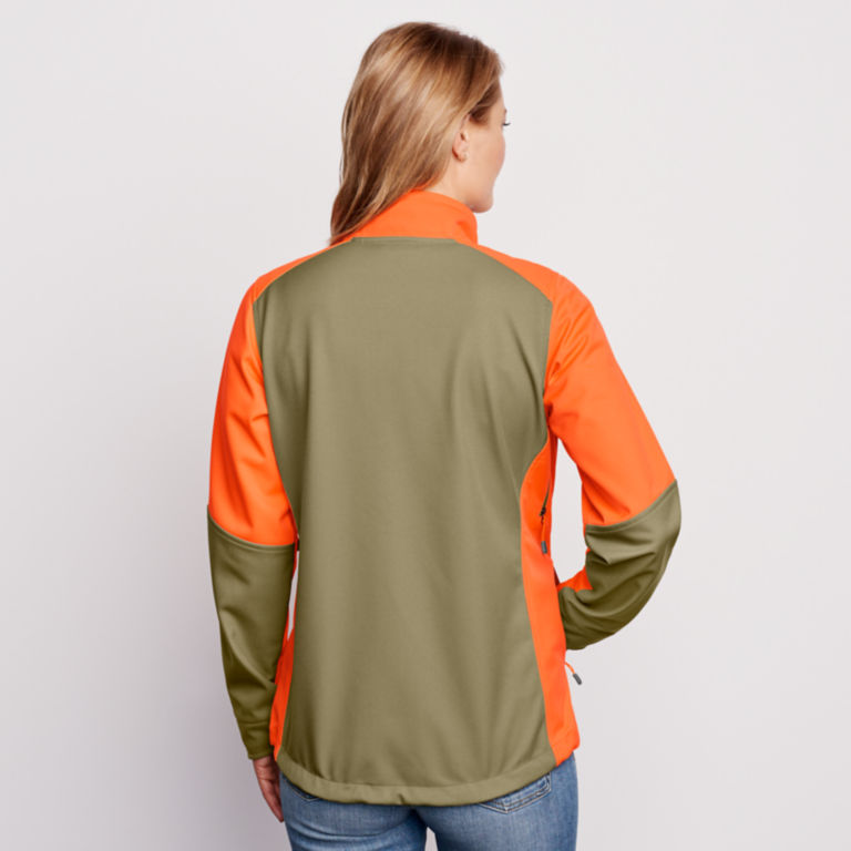Women’s Softshell Hunting Jacket - TAN/BLAZE image number 4