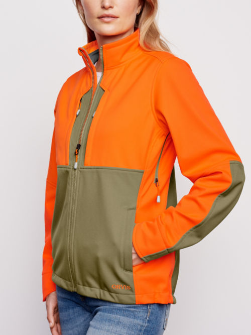 Woman in Softshell Hunting Jacket