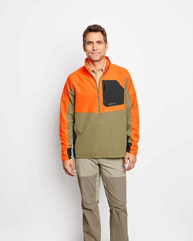 PRO LT Softshell Pullover - TAN/BLAZE image number 4